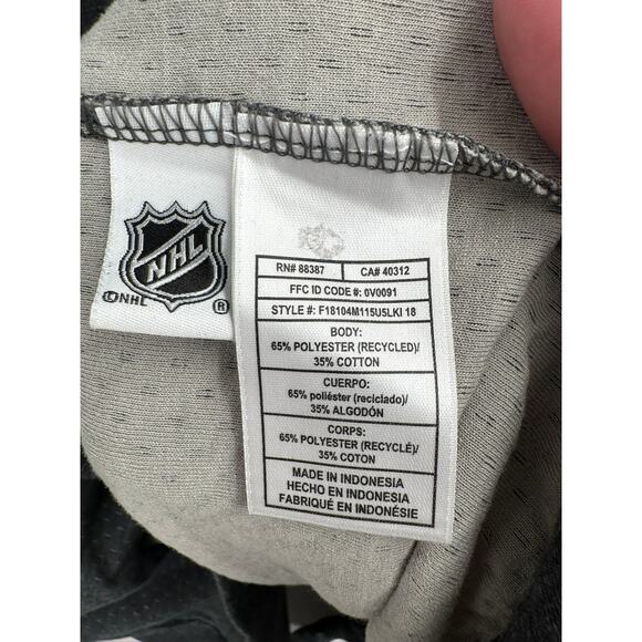 Adidas NHL LA Kings Hockey Hoodie Sweatshirt Mens XXL Gray White - Picture 9 of 12